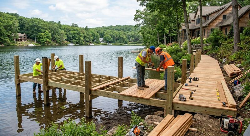 Pond Dock Installation in Kansas City, KS